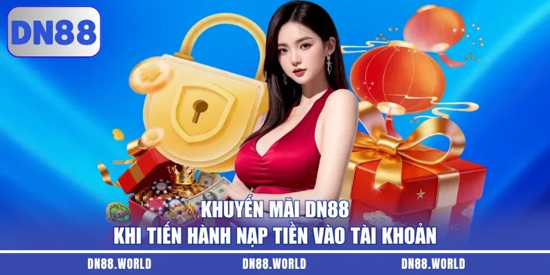 Khuyến mãi DN88 khi tiến hành nạp tiền vào tài khoản
